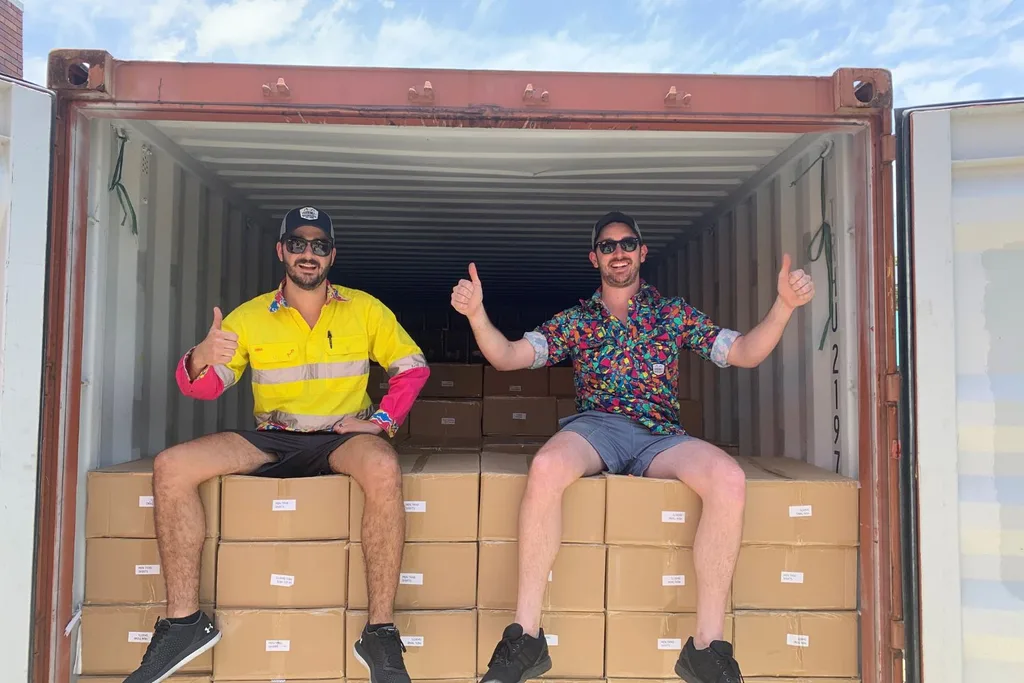 Us with a shipment of stock