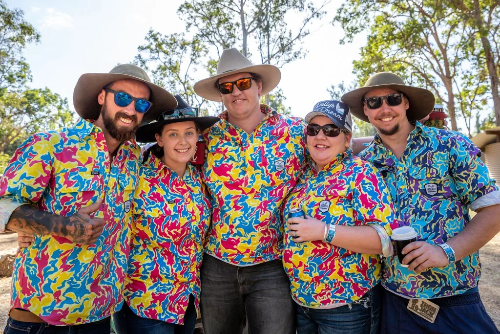 Our shirts being worn at the Gympie Music Muster