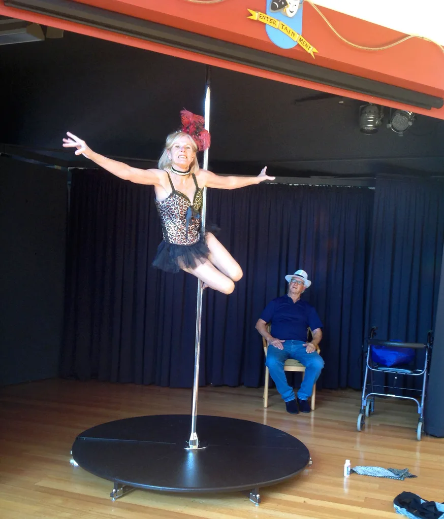 Christiena during her performance