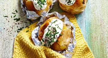Roast jacket potatoes