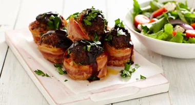 Bacon Wrapped Meatloaves