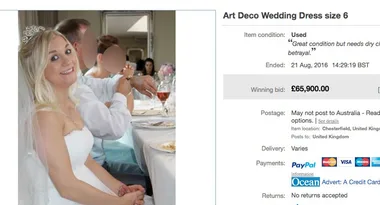 Hilarious eBay listing sells used wedding dress for over $100,000