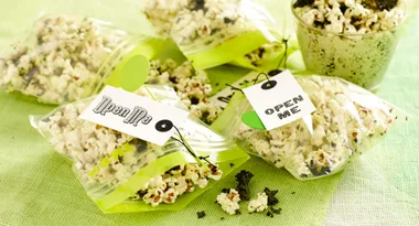 Lemony Tuscan Kale Popcorn