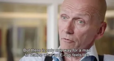 Van Dooselaere explaining the e cup weights