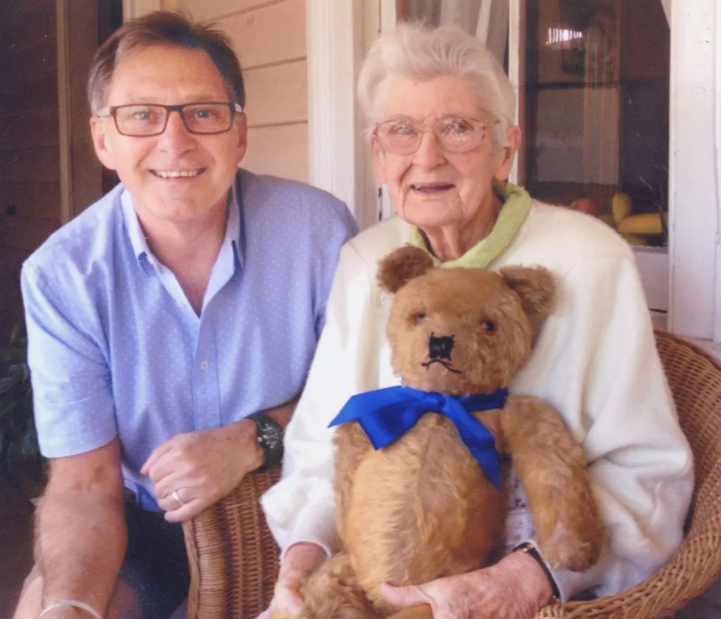 Me, Beryl and Teddy – I adored my Bebby