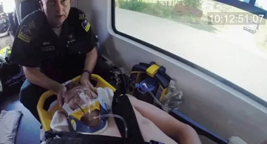 Paramedic finds his son at crash site
