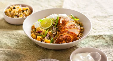 Cajun Chicken with Quinoa & Apricot