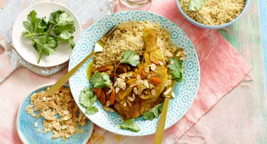 Moroccan Chicken with Dates & Carrots