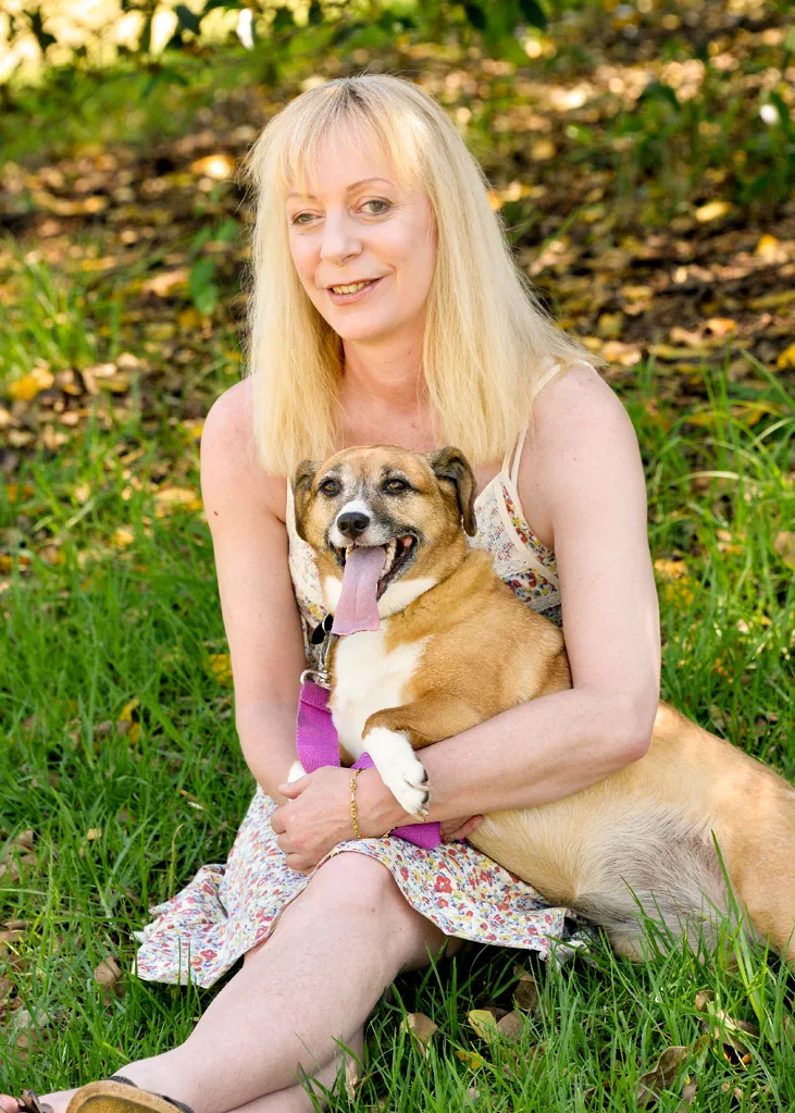 Me with my dog Honey