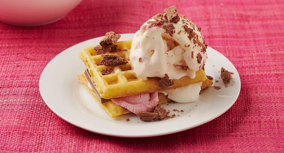 Marshmallow Chocolate Waffles | that's life!