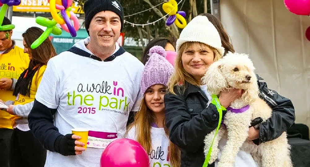 Alan, Danielle and me at A Walk in the Park