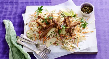 Veal Schnitzel with Coleslaw