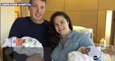 Twin born first technically younger after a quirky time twist during birth