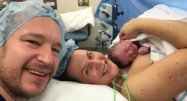 This mum literally brought her son into the world