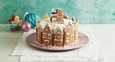 Gingerbread House Cake
