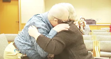 Man with bionic eyes sees his wife for the first time in years