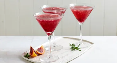 Sparkling Blood Orange Cocktail
