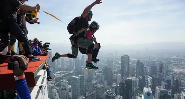 She’s the world’s first person with cerebral palsy to base jump!