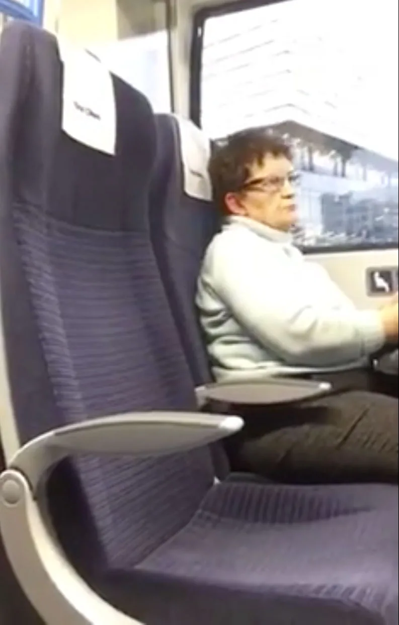 Mum eventually gets offered a seat elsewhere.