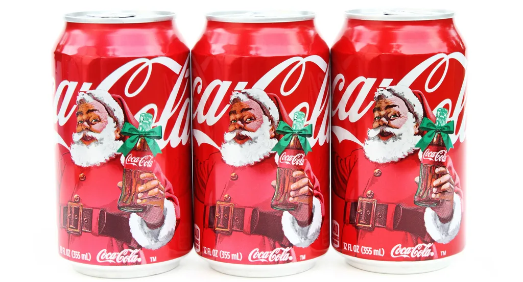 Coca Cola are responsible for the red suit Santa wears.