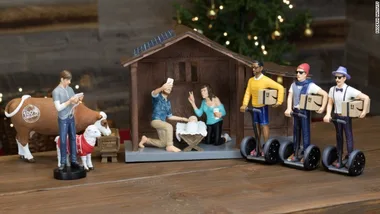 People are divided on whether this HIPSTER NATIVITY SCENE is blasphemous or brilliant