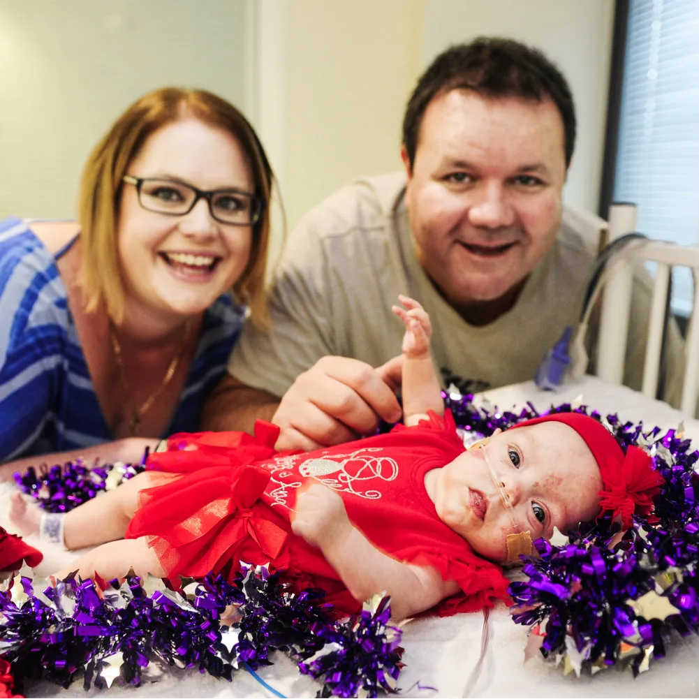 Evie Patterson home for Christmas