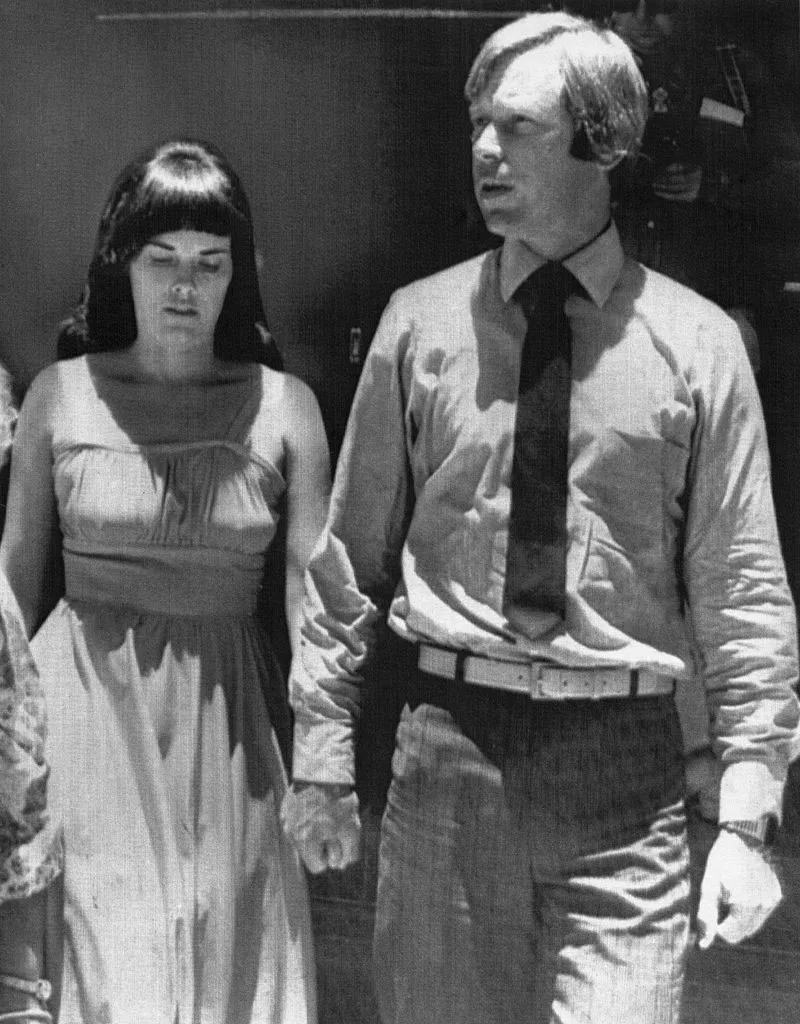 Lindy and Michael leaving court