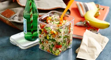 Salmon & Brown Rice Salad