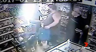 Customer insists he’s ‘no hero’ after taking down armed robber on CCTV