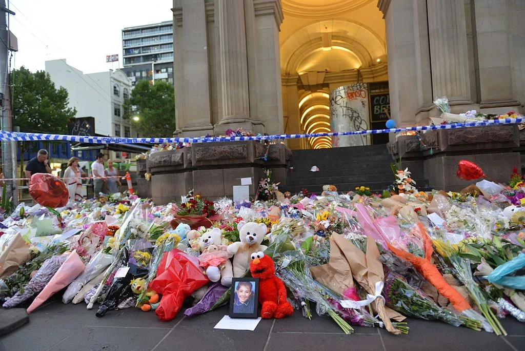 Bourke and Elizabeth Street tributes