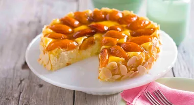 Apricot & Almond Baked Cheesecake