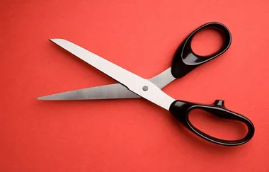 How to sharpen a pair of scissors