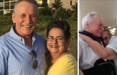 Couple with terminal cancer’s emotional reunion after being separated for treatment