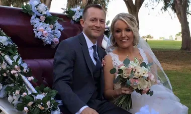 Woman stabbed in face by brutal ex marries the paramedic who saved her