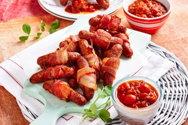 Sweet Bacon Wrapped Chipolatas