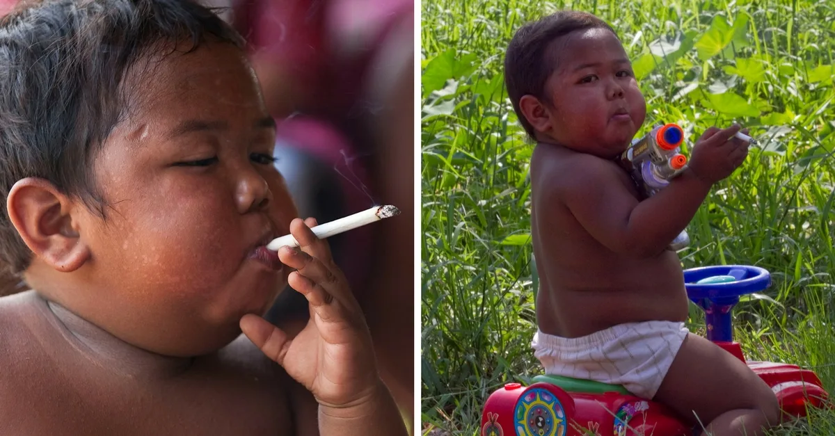 Toddler with 40-a-day smoking habit now 9-years-old and smoke-free