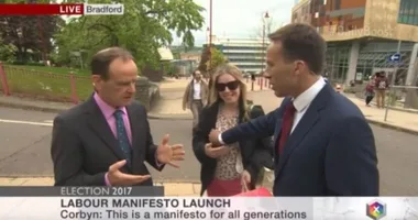 Funny video of BBC reporter’s ‘boob grab’ divides the internet
