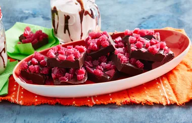 Strawberry licorice chocolate fudge