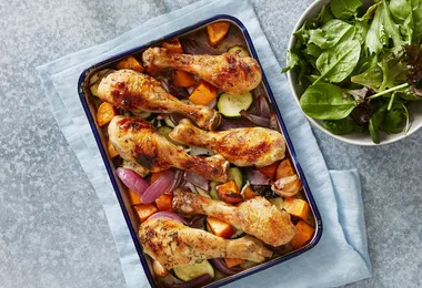 Baked Thyme Chicken Drumsticks
