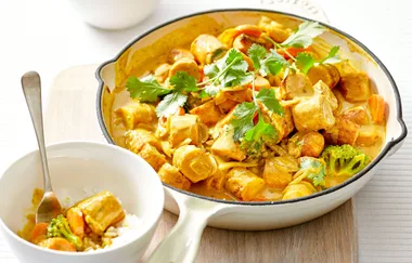 Curried coconut chicken sausages