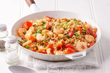 Simple prawn & chorizo jambalaya