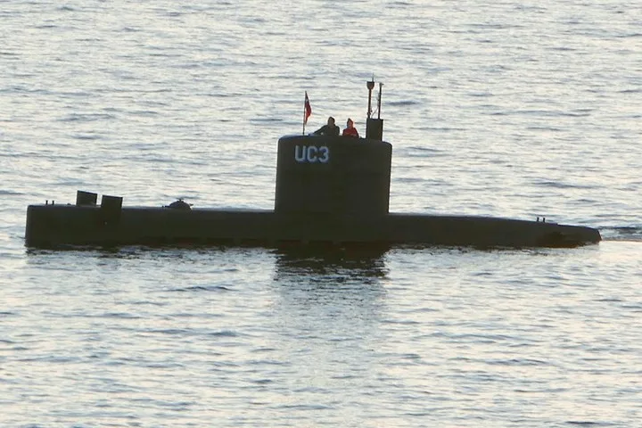 The last photo of Kim Wall aboard Madsen's submarine