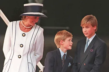 Sad anniversary: William and Harry view tributes to mum 20 years on