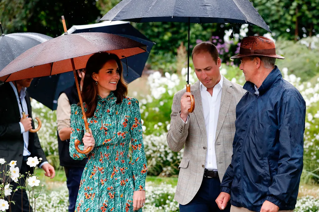 William and Kate at the Sunken Garden