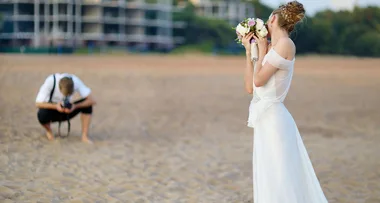 Groom interrupts wedding shoot to save drowning boy