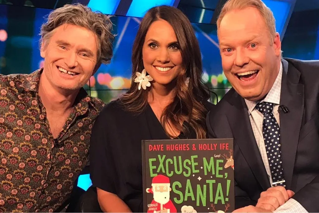 Dave Hughesy Hughes, Holly Hughes and Peter Helliar