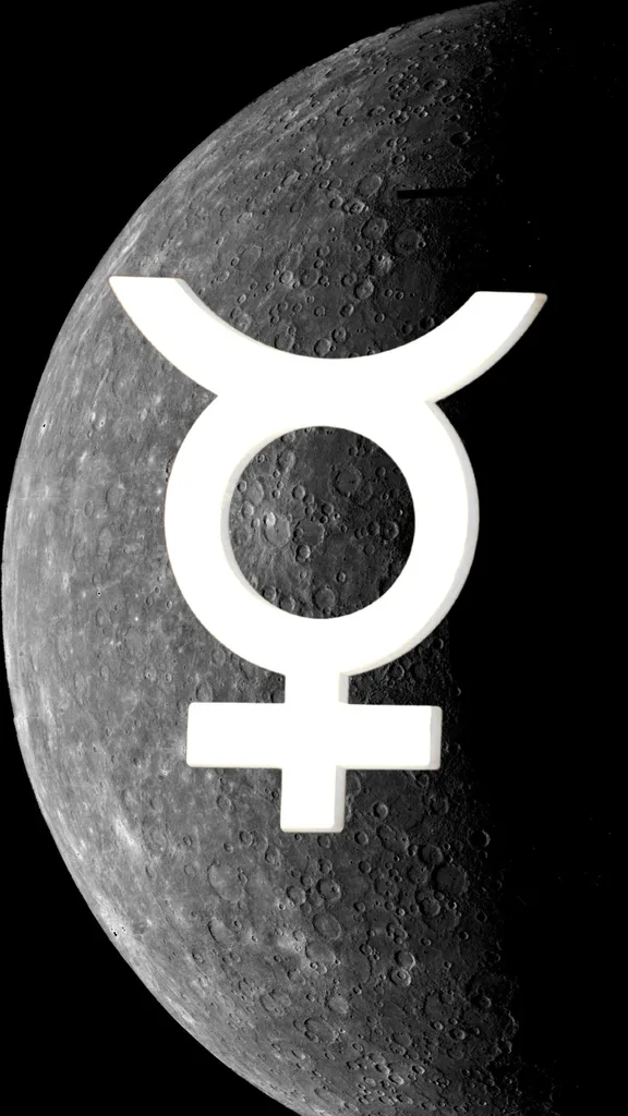 the symbol and planet mercury in astrology