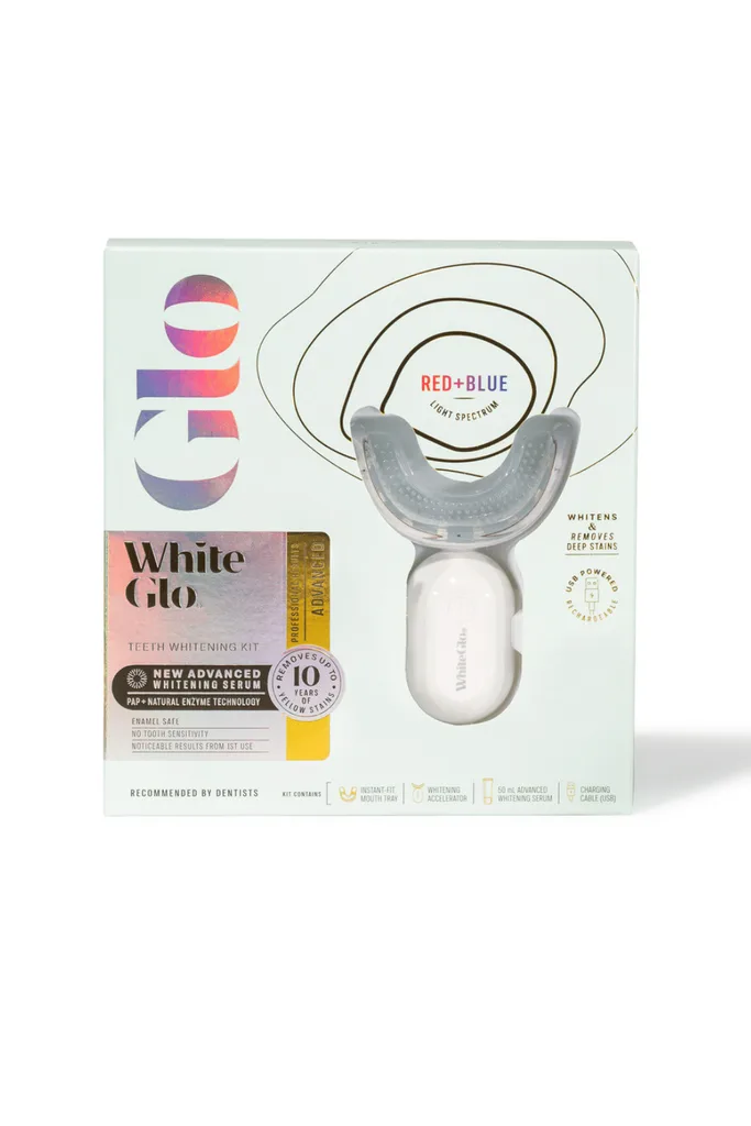 white glo advanced teeth whitening kit