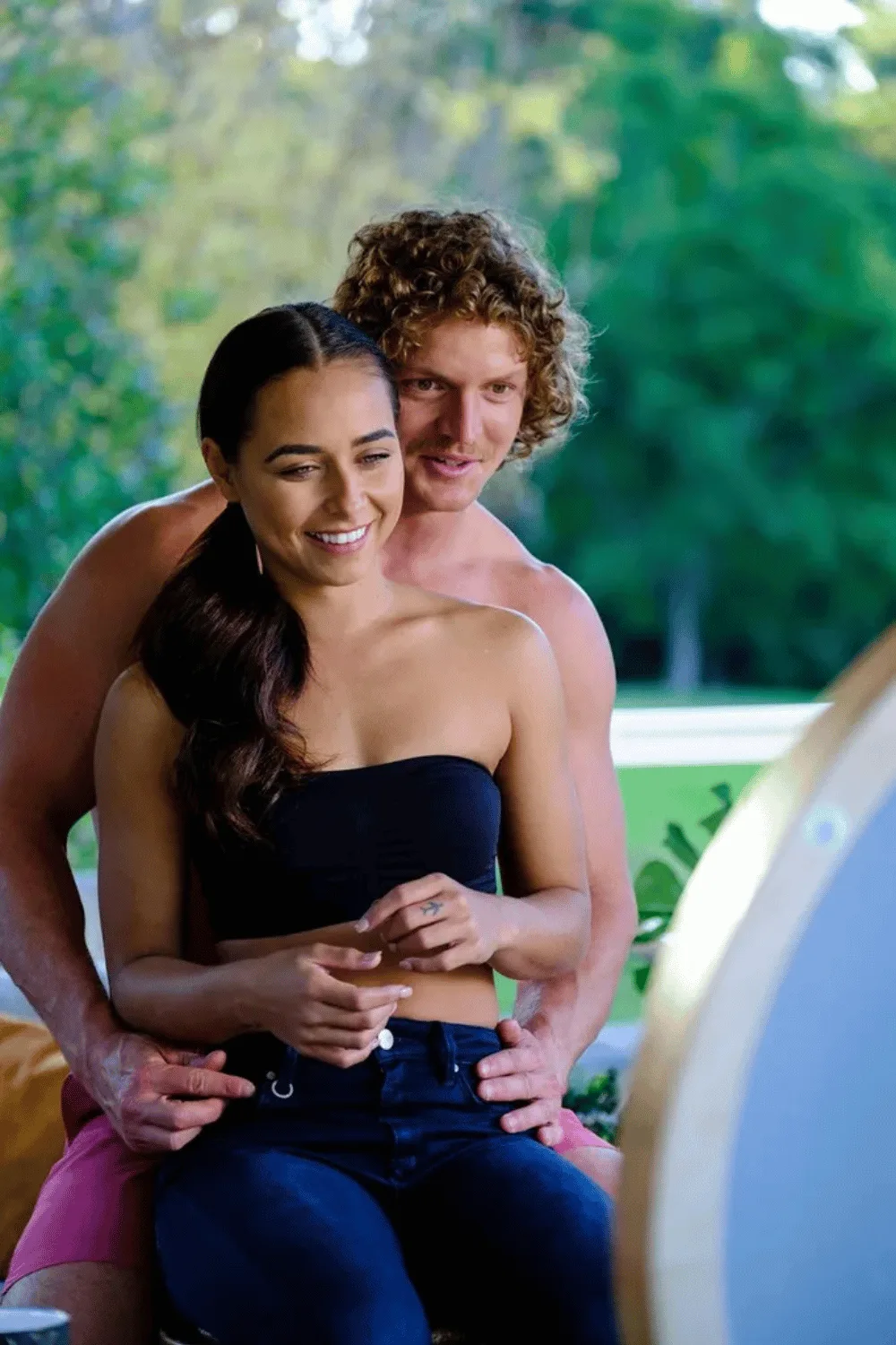 Brooke Blurton and Nick Cummins