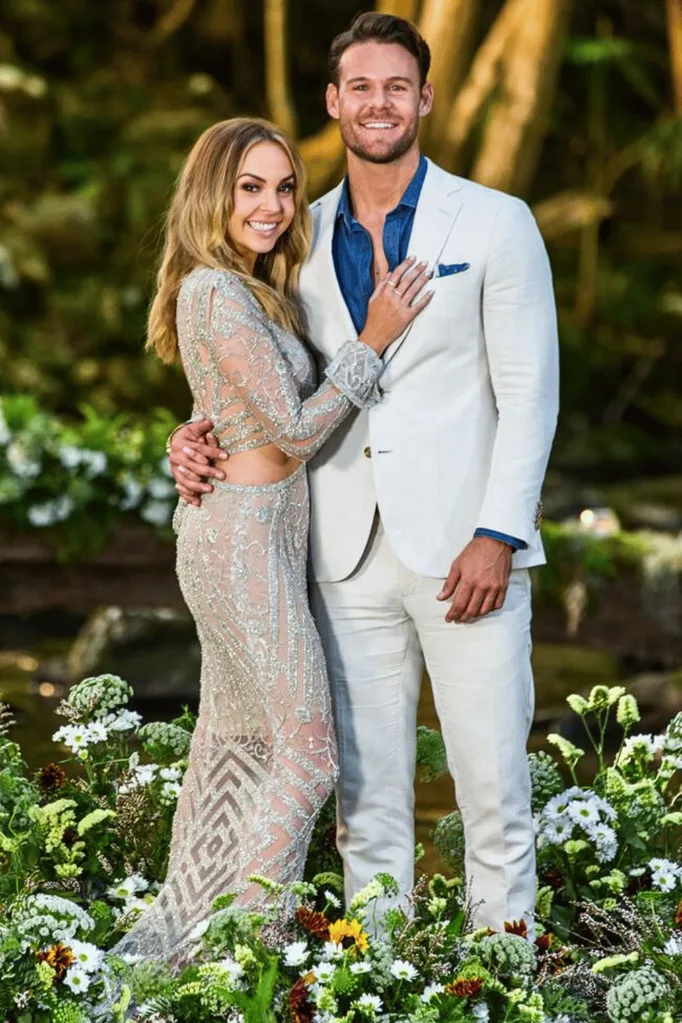 angie kent and carlin sterrit at the 2019 bachelorette finale.